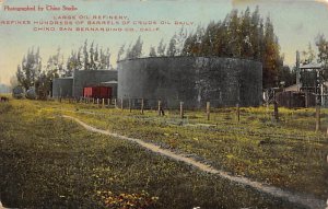 Large Oil Refinery refines Crude oil daily Chino CA