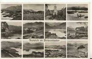 Cumbria Postcard - Views of Keswick on Derwentwater - RP - G.P. Abraham  TZ11186