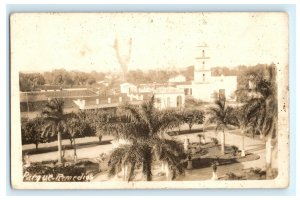 Early Parque Remedios Cuba Real Photo RPPC Postcard (K18)