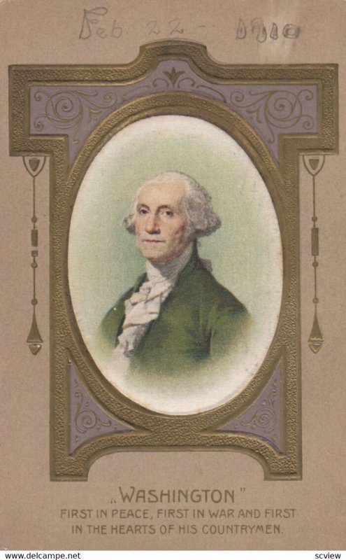 George Washington Silk Portrait , 1910 ; WINSCH