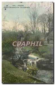 Old Postcard Paris Montsouris Park La Cascade