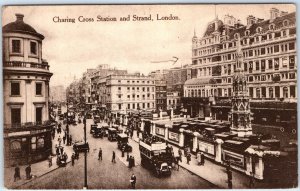 c1910s London, England Charing Cross Station Strand State Express Cigarette A352