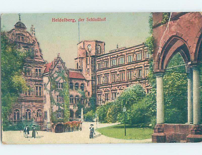 Old Postcard LARGE BUILDING Heidelberg Germany F5536