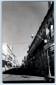 Durango Durango Mexico Postcard Main Street Scene c1950's RPPC Photo