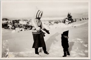 St. Anthony NL Winter Costume TUCK Grenfell Real Photo Postcard G79 *as is