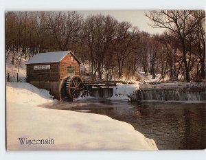 Postcard An old reconstructed mill, Wisconsin