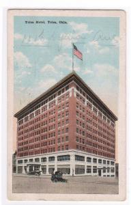 Tulsa Hotel Tulsa Oklahoma 1917 postcard