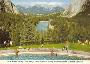 BR99198 bow river valley from banff springs hotel alberta canada