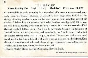 1911 Stanley (Not a Postcard)