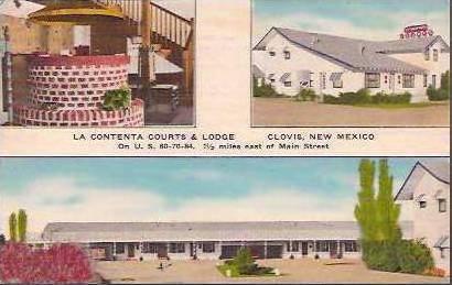 NM Clovis La Contenta Courts & Lodge 1955