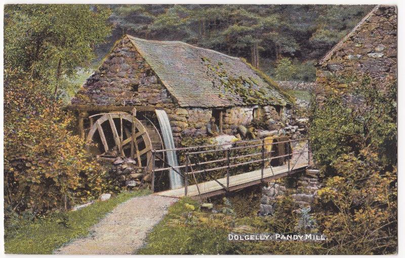 Merionethshire; Dolgelly, Pandy Mill PPC 1908 Kilmaurs PMK, By C Thompson & Co 