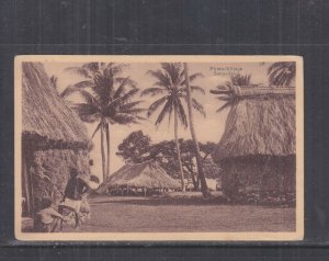 FIJI, SAVU SAVU VILLAGE, 1912 ppc., unused, writing on reverse.