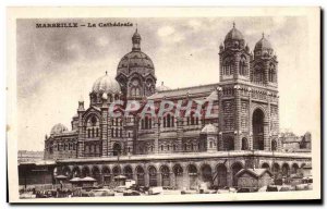 Old Postcard Marseille La Cathedrale