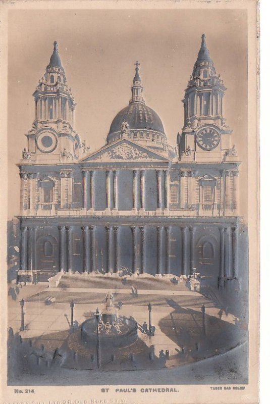 Postcard RPPC St Paul's Cathedral UK