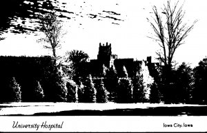 Iowa Iowa City University Hospital 1949 Real Photo