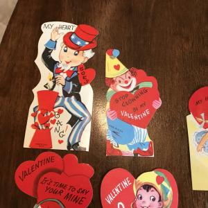 10 Kiddie Valentines - Cute Animals, Uncle Sam, Clown, Clock, Children, Giraffe