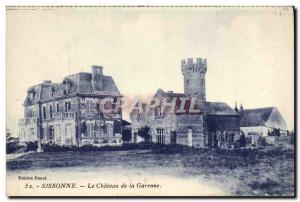 Old Postcard Sissonne Le Chateau de la Garenne