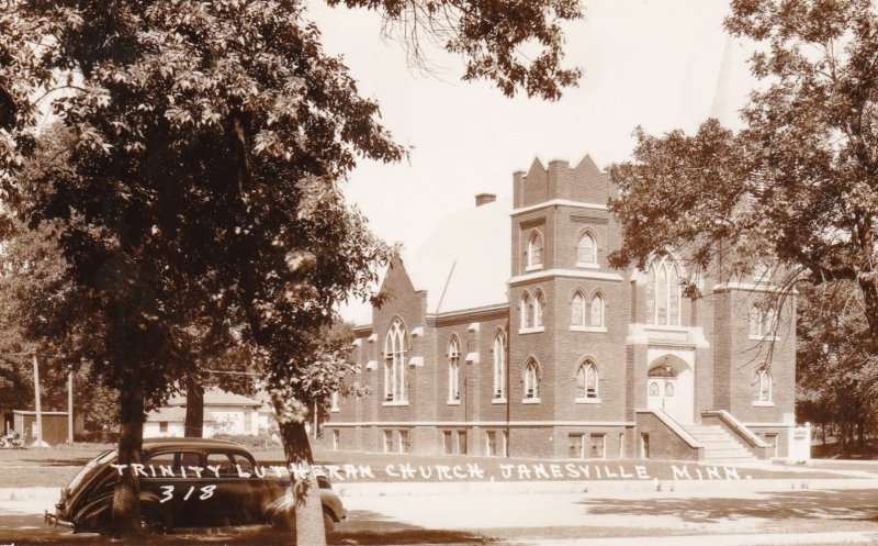 Minnesota Janesville Trinity Lutheran Church Real Photo