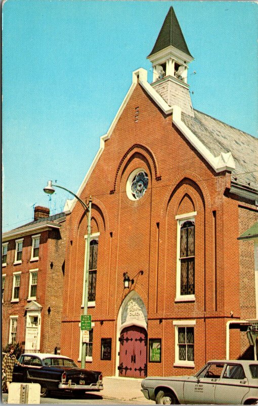 Vtg 1960s Wesley Methodist Church Dover Deleware DE Chrome Postcard