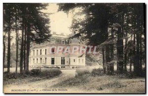 Old Postcard Mordelles Chateau of Haichois