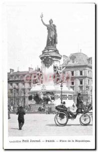 Old Postcard Collection Diary Paris Place de la Republique