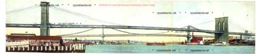 Tri-Fold, Brooklyn & Manhattan Bridges, NYC