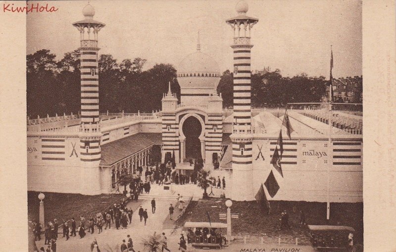 Postcard British Empire Exhibition 1924 Malaya Pavilion