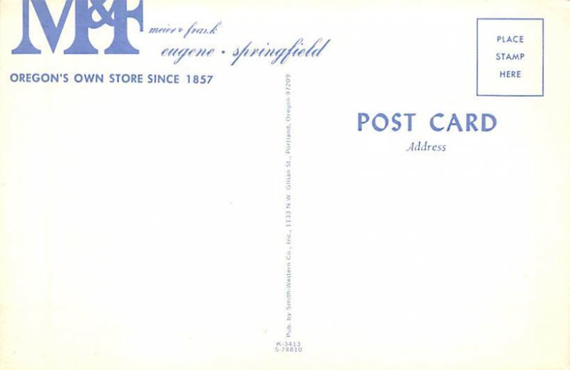 Meier & Frank Eugene, Oregon OR Postcard