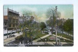 LP44   Ontario, Ont., Canada, postcard, Hamilton, King St. 
