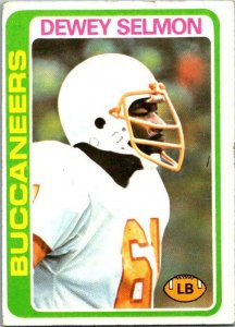 1978 Topps Football Card Lee Dewey Selman Tampa Bay Buccaneers sk7128