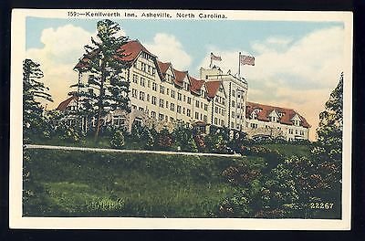 Vintage Asheville, North Carolina/NC Postcard, Kenilworth Inn