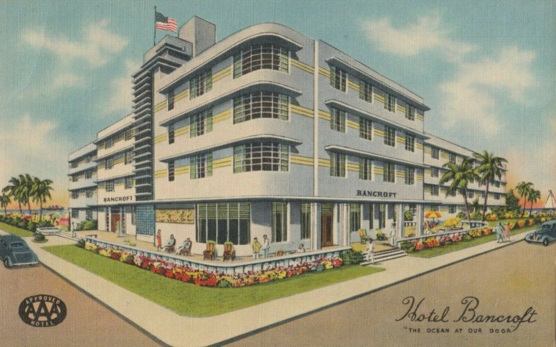 MIAMI BEACH, Florida, 1930-40s; Hotel Bancroft