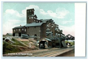 c1910 Scranton Pennsylvania PA, Mt. Pleasant Breaker Railroad Train Postcard 