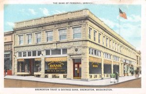 Bremerton Washington Trust and Savings Bank Vintage Postcard AA27206