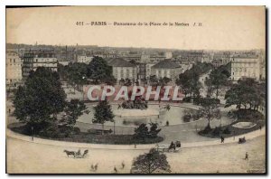 Old Postcard Paris Panorama of the Place de la Nation