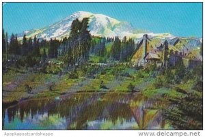 Washington Tacoma Mount Rainier Mirrored In One Of the Many Pools In Paradise...