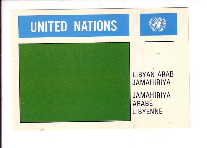 Libyan Arab Jamahiriya Flag, United Nations