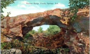 EUREKA SPRINGS, AR Arkansas     NATURAL  BRIDGE      c1930s   Postcard