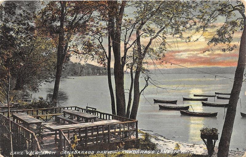 Canadarago Lake New York~Canadarago Park~near Richfield Springs-Otsego Co~c1910