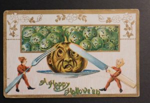 1911 USA Halloween Postcard Cover From Brockton MA to ?