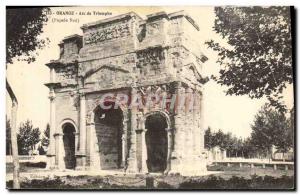 Old Postcard Orange Arc de Triomphe