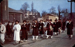 Seoul South Korea Farmers Festival Parade Vintage Postcard