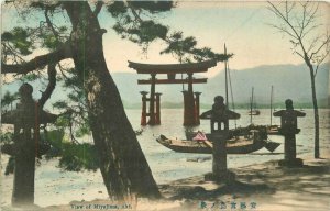 Japan C-1910 hand colored View of Miyajima Postcard 22-2217