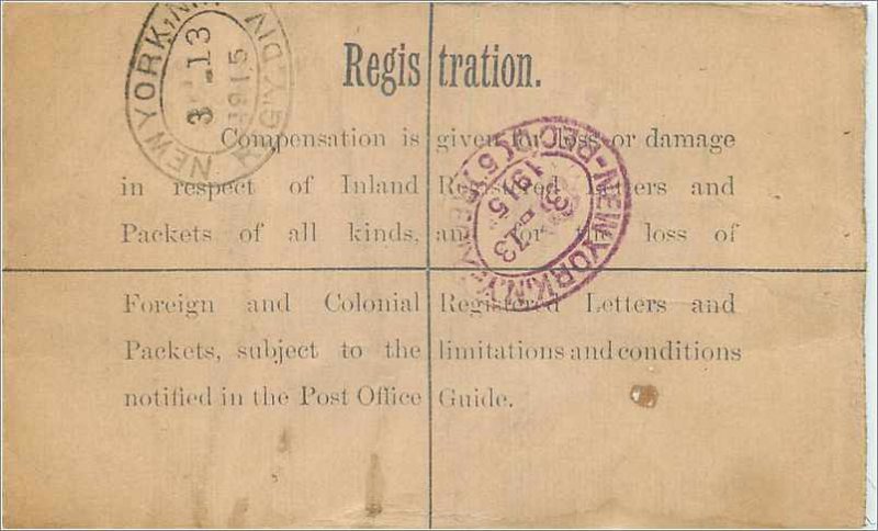 Entier Postal Stationery 1p for USA