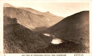 Vintage Postcard Air View Franconia Notch Mountains Sightseeing New Hampshire NH