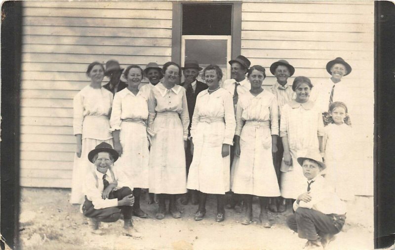 1910s RPPC Real Photo Postcard Cousins In Idaho