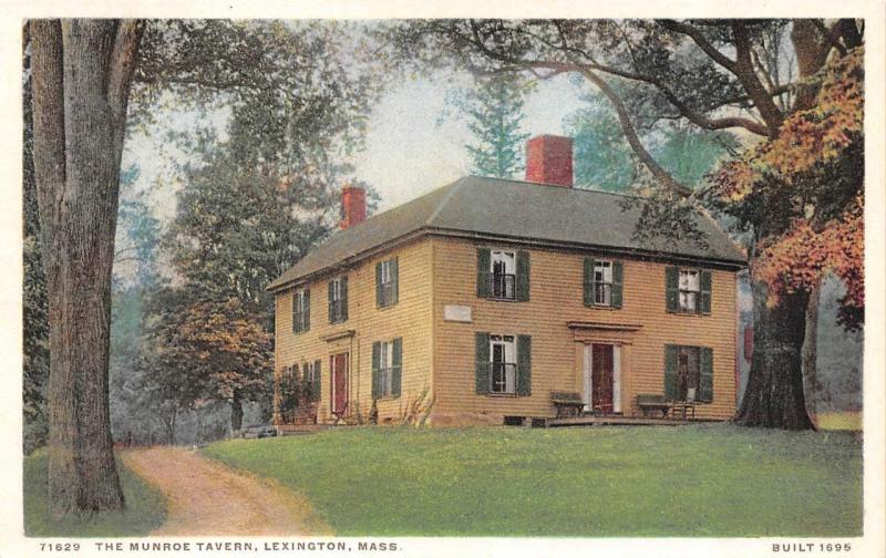 LEXINGTON, MA Massachusetts   THE MUNROE TAVERN~Built 1695   c1920's Postcard