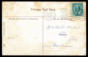 dc1481 - WINDSOR Ontario Postcard 1909 Ferry Landing. Stores