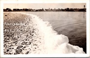 Real Photo Postcard Water View of Soap Lake, Washington