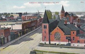 Wisconsin Marinette Birdseye View